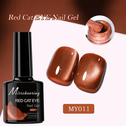 Smalto per unghie gel magnetico occhio di gatto rubino rosso da 7,5 ml