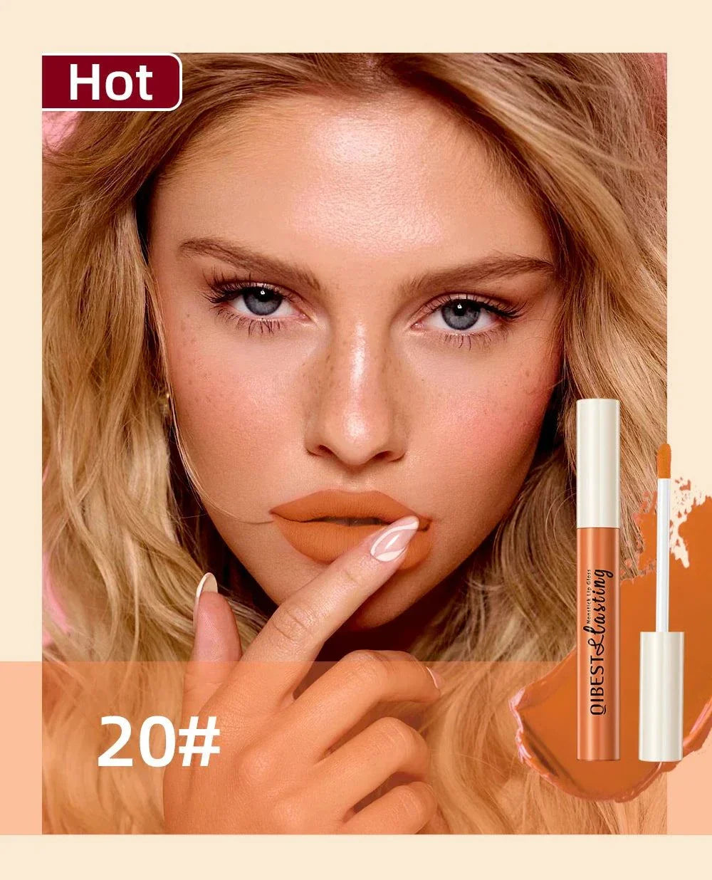 Rossetto liquido opaco long lasting colore nude effetto velluto impermeabile
