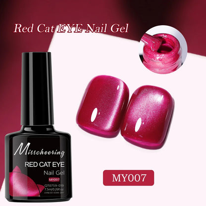 Smalto per unghie gel magnetico occhio di gatto rubino rosso da 7,5 ml